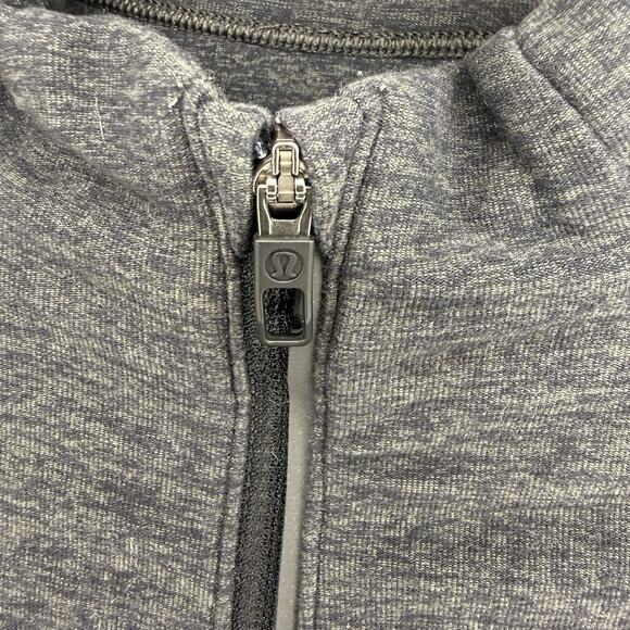 Lululemon Run Quarter Zip Pullover XS Heathered Gray Reflective Running Athletic - Picture 3 of 10